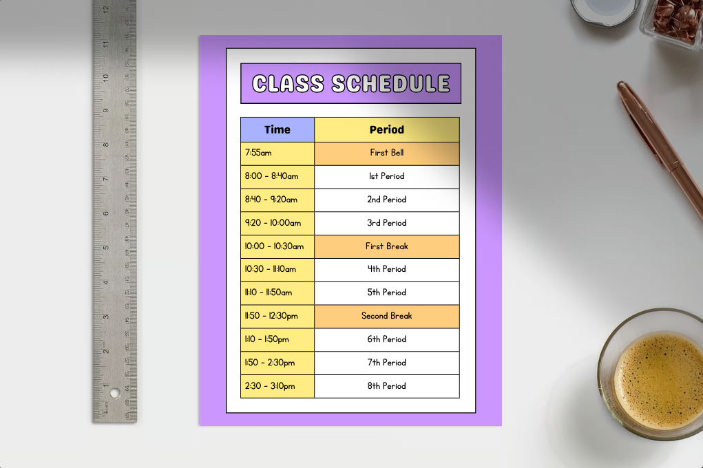 Class Schedule